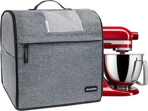 כיסוי אפור איכותי למיקסר Kitchenaid לדגמי 5 ל