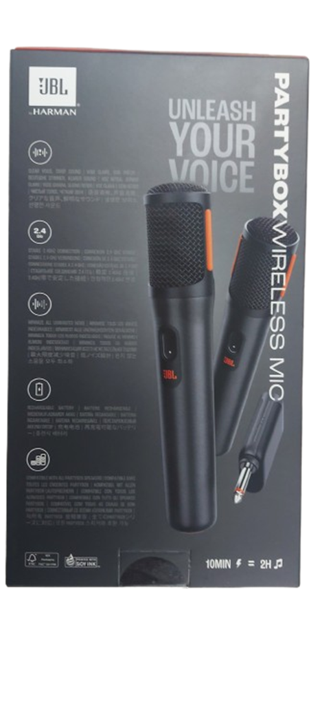 זוג מיקרופונים אלחוטיים JBL PARTYBOX WIRELESS MIC