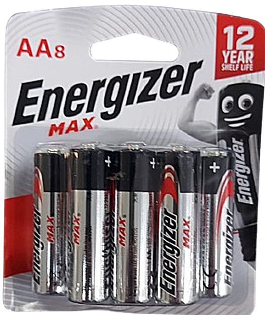 מארז 8 סוללות AA Energizerאלקליין-LR6