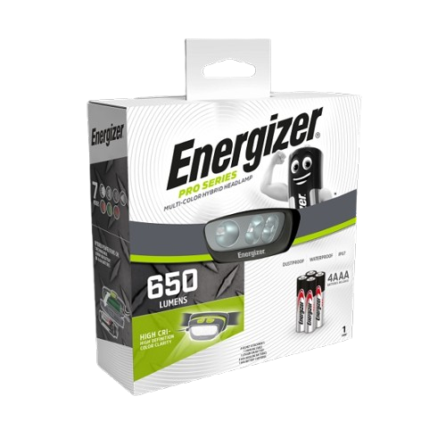 פנס ראש היברידי מקצועי 650 לומן Pro Serie Energizer