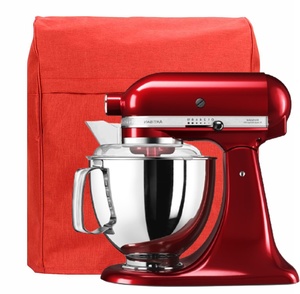 כיסוי אדום איכותי למיקסר Kitchenaid לדגמי 5 ל